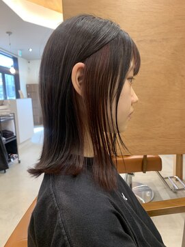 ジールサロン 学園の森店(ZEALSALON) ブリーチなしでつくるインナーカラー