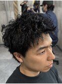 スパイキーショートパーマ/無造作ツイストスパイラルパーマ/栄
