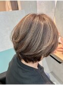 大人ショートハイライト/イメチェン