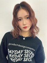 アッド バイ ケーツー(add by K-two) ミディアムヘア×デコ出しパーマ