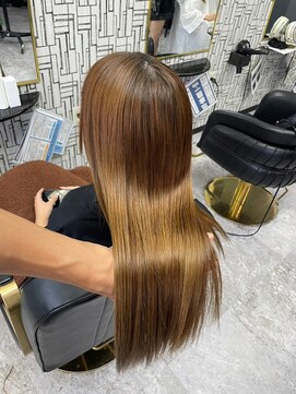 アローズ 久留米店(arose) 大人可愛い透明感立体感グレージュ×エアストレート