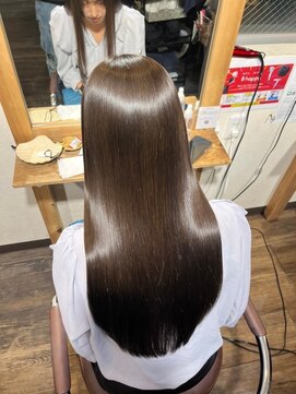 リンクス 久喜(LINKTH) 髪質改善酸性ストレート /黒髪/ネビージュ/小顔/ワンレン