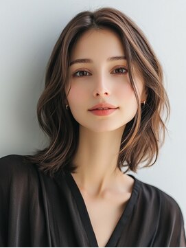 e.m.a プレミアムビューティーサロン 栄駅店(e.m.a PREMIUM BEAUTY SALON) 髪型/イメチェン/外ハネボブ/美髪/ワイドバング/髪型