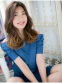 mod's姪浜/大人ハイライトゆるふわ毛先カール韓国風巻きロングi