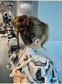【高めアップ】/結婚式/浴衣/着付け/銀座/ヘアセット/アレンジ