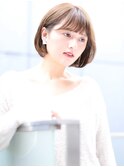 ショートボブ髪型20代30代40代50代前髪あり前髪なし面長神谷茜