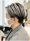 メンズヘアカット韓国シンメトリーバレイヤージュブリーチ本厚木
