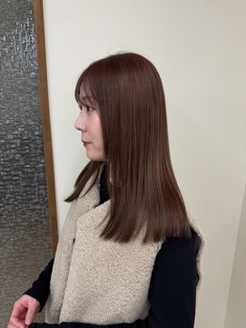 タミーズ 金山(Tummy's) オレンジブラウン×セミロング