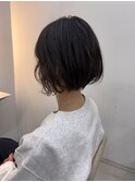 20代30代簡単スタイリングボブパーマ