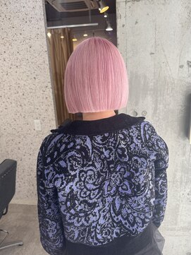 ラニヘアサロン(lani hair salon) ハイトーンピンク/ペールピンク/ピンクカラー/ブリーチ/ボブ