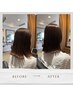 白髪老化ケア【カット＋ケアカラーコース（リタッチ）】￥20,000→￥18,000