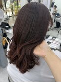◎小顔前髪顔まわりピンクブラウンくびれミディアム