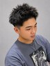 メンズカット+スパイキーパーマ￥11000#盛岡#メンズサロン#無造作パーマ
