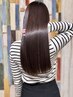 【ダメージ軽減】カット+うる艶ケラチンカラー(リタッチ) ¥10,500