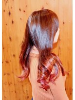 ヘアーメイク ダンス(hair make DANCE)&nbsp;△ピンクモーブ　カスケーディング▽グラデーション