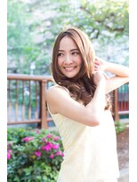 ヘアーケー(hair K)&nbsp;センターパート大人可愛い外人風ミディ