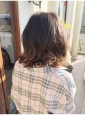 ひし形グラデーションミディ【michita】