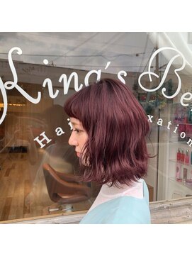 キングスベリー(Hair Relaxation King's Berry) ピンクベージュ×鎖骨ミディアム