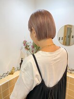 ネルケ 立川(nelke)&nbsp;ミニボブ　× ピンクベージュ