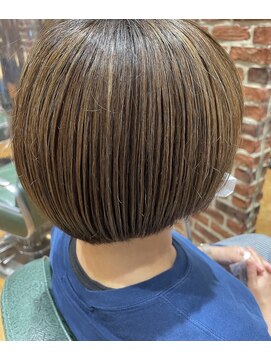 チップタップ 町田店(tip top) 明るめカラー×白髪ぼかしハイライト