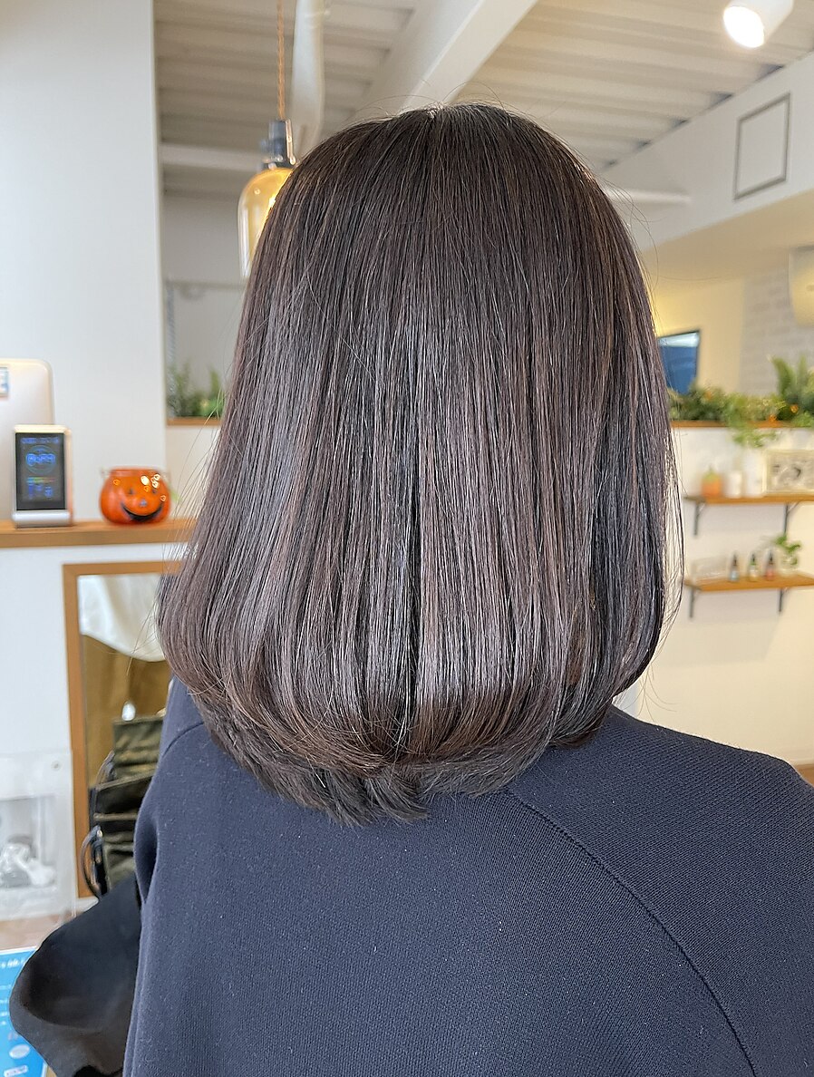 60代の白髪染め】 ボブ×イノアカラー ベージュブラウン：L176609863