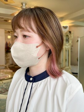 アルファ インタラクティブ エム フラワー(ALUFA interactive.M Flower) 20代30代40代大人かわいいピンクベージュイヤリングカラー