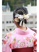 ビアージュ(Viage)&nbsp;#ヘアセット #袴 #卒業式 #水引き #金箔 #ヘアアレンジ #セット