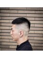 ヘアーズアウル(hair`s OWL) フェード系ショートスタイル。