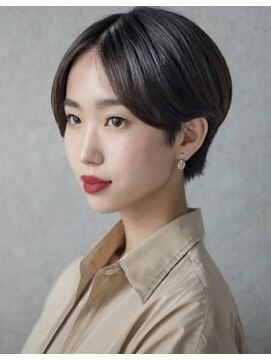 ミスグランディーヴィラス(Miss Grandee VILLAS) 大人ブルージュ耳掛けショートヘア20代30代40代