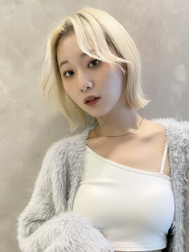 トルネード(TORNADO) 韓国風ヘア 切りっぱなしボブ タンバルモリ 似合わせカットM1201