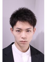 ネイビー(NAVY)&nbsp;ビジネスヘア アップバング 短髪