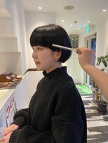 ビファインクーアヴェダ(Be fine coo AVEDA) 超ワイドバング 刈り上げショートボブ