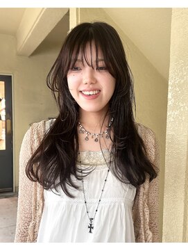 ローレン(LOREN) デザインカラー/レイヤーカット/ウェットヘア/オリーブベージュ