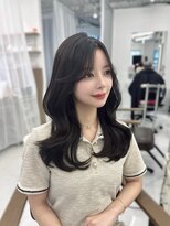 ハピネス 梅田茶屋町店(HAPPINESS)&nbsp;韓国ヘア/レイヤー/顔まわりカット/ブリーチなし/グレージュ