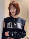 イメチェン外ハネボブ美髪ワイドバングレイヤーショート/小倉