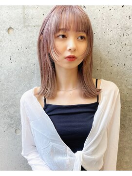 ガーデン 渋谷(GARDEN) 顔まわりレイヤー美髪外ハネボブイメージチェンジワイドバング