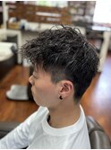 耳にかからない短めツイスパ★