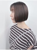 *顔周りレイヤー顎ラインボブ前下がりボブ内巻きボブ耳かけボブ3