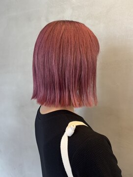 イキプラスディードットログ 大和八木駅前店(ikii+D.Log) ダブルカラー　ピンク　外ハネボブ　奈良　橿原　大和八木