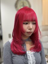 アルファバイオリカ(ALPHA by ORIKA)&nbsp;ハイトーンのぱきぱきレッド！×レイヤーカット♪