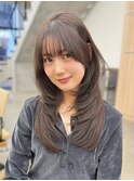 ワンカールでキマるレイヤー♪/レイヤーカット/グレージュ/20代