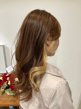 シルフィ(sylph) ハニーブロンドの#インナーカラー/イメージチェンジにも◎