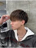 波巻きツイストスパイラルパーマ/フェザーパーマ/眉毛/メンズ