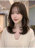 ピンクベージュ×前髪×髪質改善[髪質改善/縮毛矯正/韓国]T
