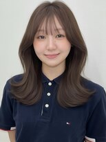 アイトーキョーエス 渋谷(AI TOKYO S)&nbsp;ミディアムレイヤーヘーゼルブラウンブリーチなしダブルカラー