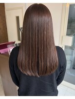 零秒女髪 千里丘店&nbsp;髪質改善で叶える上品ロングの艶髪ストレート美髪髪質改善カラー