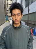 アップバング×スパイキーショート