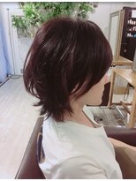 髪質改善サロン WE BE PARSLEY atre 川越店【ウィービーパセリアトレ】&nbsp;艶感レッドブラウンの大人ショート