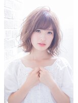 エルサフィロ キタハマ(el zafiro kitahama) 【el zafiro kitahama】ゆるふわ シルキー フェミニンボブ