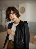 大人ウェーブボブ